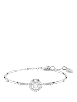 Swarovski Constella Dancing Stone Bangle Bracelet, White, White