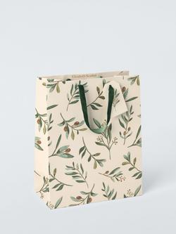 Elizabeth Scarlett Olive Leaves Medium Gift Bag, Multi, Multi