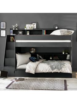 Julian Bowen Camelot Staircase Bunk Bed, Grey, Grey