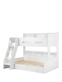 Julian Bowen Orion Triple Sleeper Bunk Bed, White - view 2, White