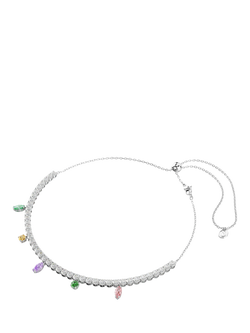Ariana Grande x Swarovski Tennis Necklace, White - view 2, White