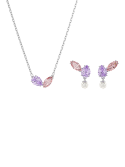Ariana Grande x Swarovski Necklace and Earring Set, Multi, Multi