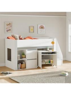 Julian Bowen Gaia Mid Sleeper Bed Frame, White, White