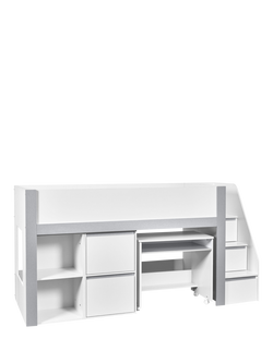 Julian Bowen Gaia Mid Sleeper Bed Frame, White - view 2, White