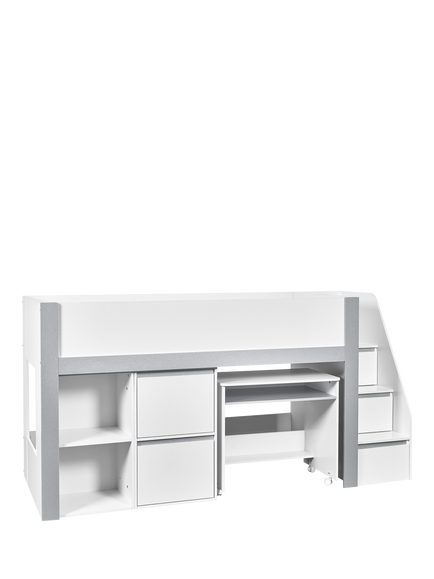 Julian Bowen Gaia Mid Sleeper Bed Frame, White - view 2, White