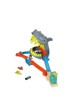 Hot Wheels City Shark Chomp Beach Playset, Multi