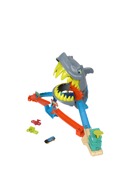 Hot Wheels City Shark Chomp Beach Playset, Multi