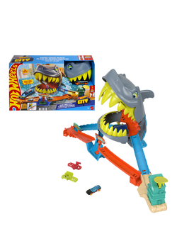 Hot Wheels City Shark Chomp Beach Playset - view 2, Multi
