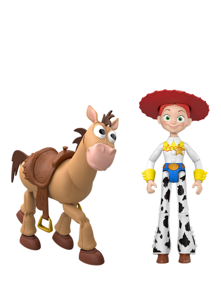 Disney Pixar Toy Story 5 Playscale Jessie & Bullseye Figures, Multi