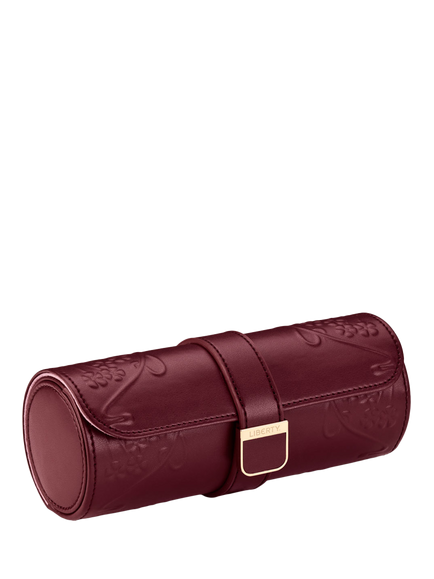 WOLF x Liberty Ianthe Watch Roll - view 2, Burgundy