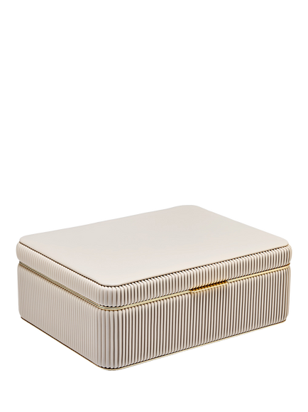 WOLF Bella Large Jewellery Box - view 2, Bone