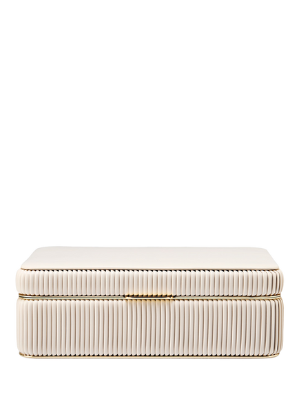 WOLF Bella Medium Jewellery Box, Bone