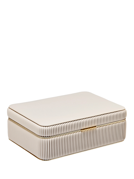 WOLF Bella Medium Jewellery Box - view 2, Bone