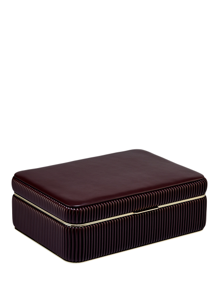 WOLF Bella Medium Jewellery Box - view 2, Bordeaux