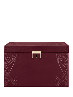 WOLF x Liberty Large Jewellery Box, Burgundy