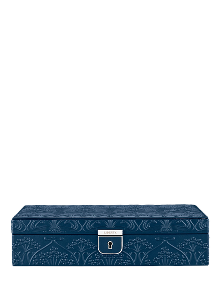 WOLF x Liberty Medium Jewellery Box, Navy