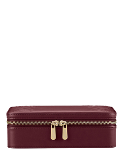 WOLF x Liberty Medium Jewellery Zip Case, Burgundy, Burgundy