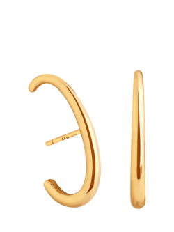 Astrid & Miyu Orbit Dome Stud Earrings, Gold, Gold