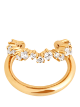 Astrid & Miyu Illusion Spiral Ear Cuff, Yellow Gold