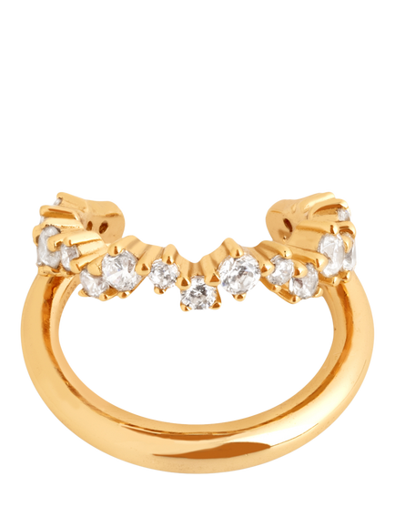 Astrid & Miyu Illusion Spiral Ear Cuff, Yellow Gold, Yellow Gold
