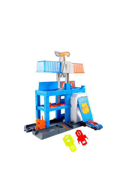 Hot Wheels City Downtown Police Tower - view 2, Multi