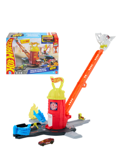 Hot Wheels City Super Fire Station Rescue Playset, Multi