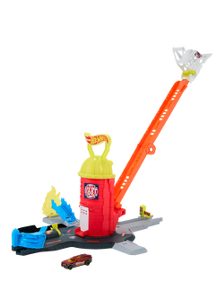 Hot Wheels City Super Fire Station Rescue Playset - view 2, Multi