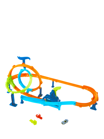 Hot Wheels Stunt Tracks Rapid Launch Cyclone Track Set - view 2, Multi