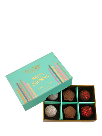 Charbonnel et Walker Happy Birthday Milk Chocolate Assortment, 75g, Multi