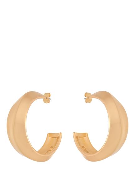 Reiss Tara Tactile Twist Hoop Earrings, Gold - view 2, Gold