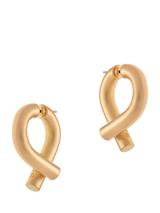 Reiss Taylor Tubular Metal Twist Earrings