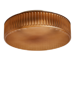 MADE Alma Flush Ceiling Light, Amber - view 2, Amber