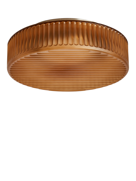 MADE Alma Flush Ceiling Light, Amber - view 2, Amber