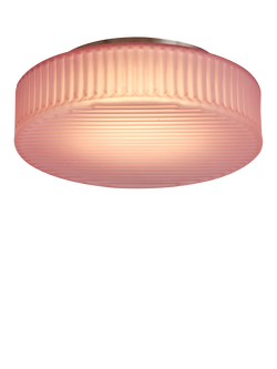MADE Alma Flush Ceiling Light, Pink, Pink