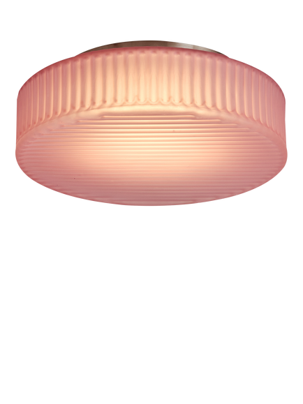 MADE Alma Flush Ceiling Light, Pink, Pink