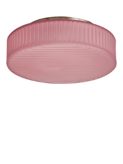 MADE Alma Flush Ceiling Light, Pink - view 2, Pink