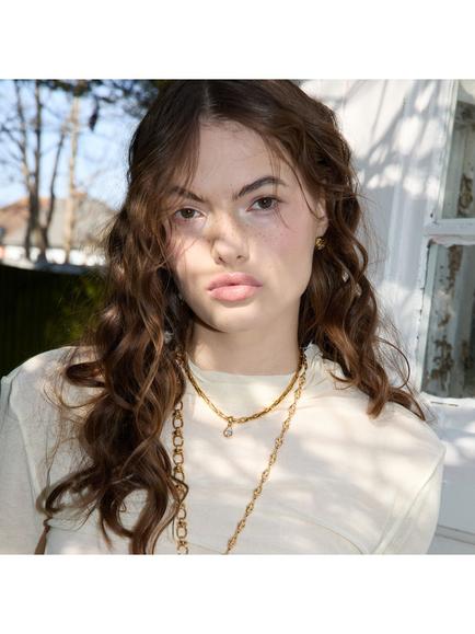 By Alona Jones Teardrop Necklace - view 2, Gold