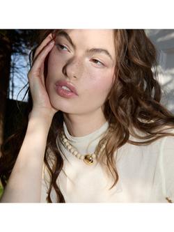 By Alona Sybil Swirl Fossil Pendant Necklace, Gold / Stone - view 2, Gold / Stone