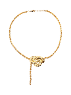 By Alona Ursula Braided Necklace, Gold, Gold