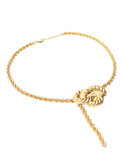 By Alona Ursula Braided Necklace, Gold - view 2, Gold