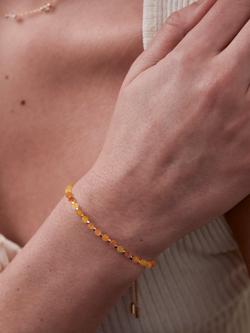 Estella Bartlett Courage Wellness Amelia Carnelian Beaded Bracelet, Gold - view 2, Gold