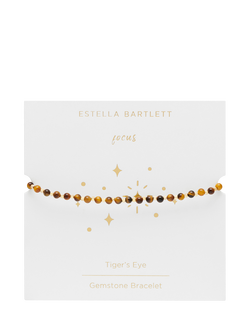Estella Bartlett Focus Tigers Eye Bracelet, Gold - view 2, Gold