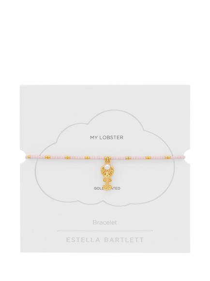 Estella Bartlett My Lobster Miyuki Beaded Bracelet, Gold - view 2, Gold