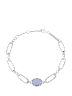 Estella Bartlett The Edit Oval Chain Link Bracelet, Silver, Silver