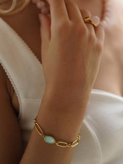 Estella Bartlett The Edit Oval Chain Link Bracelet, Gold - view 2, Gold