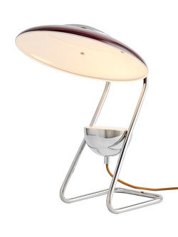 MADE Brando Table Lamp, Brown/Chrome, Brown