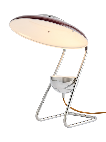 MADE Brando Table Lamp, Brown/Chrome, Brown