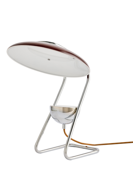 MADE Brando Table Lamp, Brown/Chrome - view 2, Brown