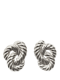 By Alona Lolita Braided Earrings, Silver, Silver