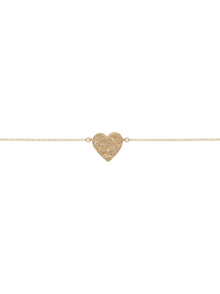 TUTTI Heart Pendant Bracelet, Gold, Gold
